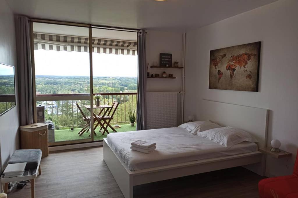 Studio Charmant Avec Vue Magnifique! Montrichard Bagian luar foto